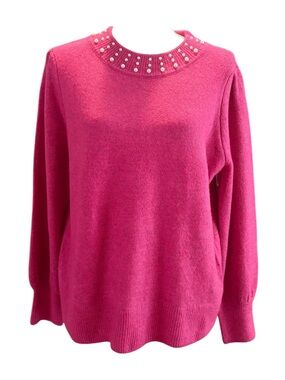 CeCe pearl coquette crewneck Sweater